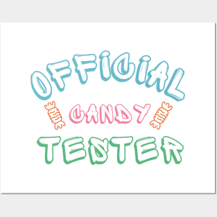 Official Candy Tester. Cute Halloween Costume Kids Posters and Art